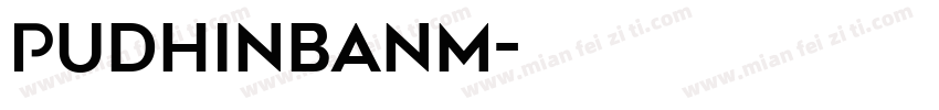 PUDHinbanM字体转换