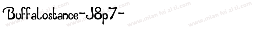 Buffalostance-J8p7字体转换