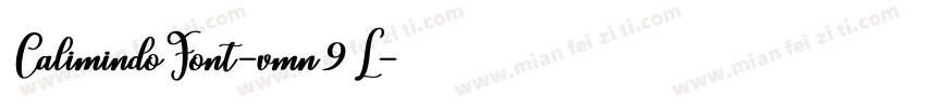 CalimindoFont-vmn9L字体转换
