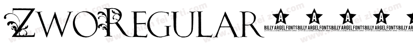 ZwoRegular字体转换