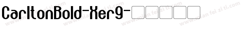 CarltonBold-Xer9字体转换