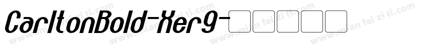 CarltonBold-Xer9字体转换