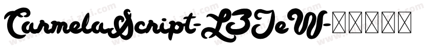 CarmelaScript-L3JeW字体转换