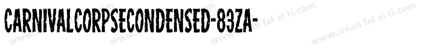 CarnivalCorpseCondensed-83zA字体转换
