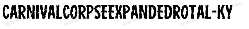 CarnivalCorpseExpandedRotal-KYye字体转换