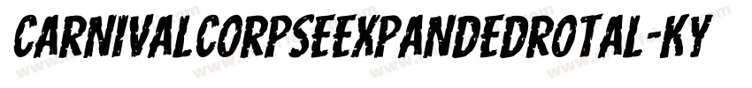 CarnivalCorpseExpandedRotal-KYye字体转换