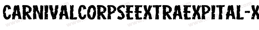 CarnivalCorpseExtraExpital-xKOR字体转换