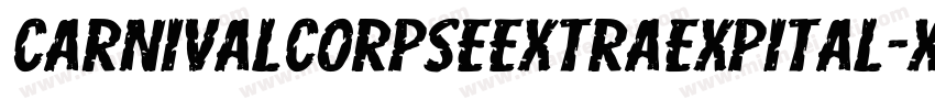 CarnivalCorpseExtraExpital-xKOR字体转换