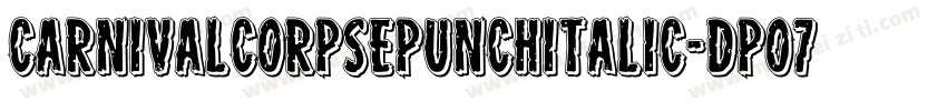 CarnivalCorpsePunchItalic-dpo7字体转换