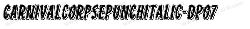 CarnivalCorpsePunchItalic-dpo7字体转换