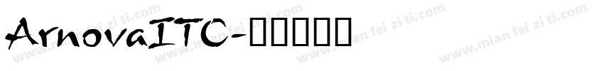 ArnovaITC字体转换