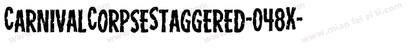 CarnivalCorpseStaggered-048X字体转换