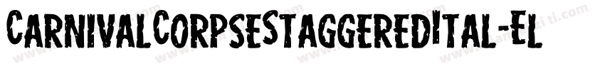 CarnivalCorpseStaggeredItal-Elyl字体转换