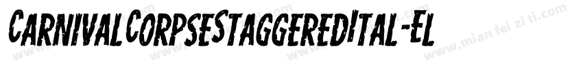 CarnivalCorpseStaggeredItal-Elyl字体转换