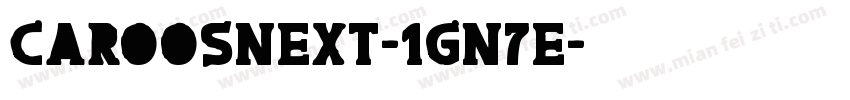 CaroosNext-1Gn7e字体转换