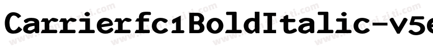 Carrierfc1BoldItalic-v5eL字体转换