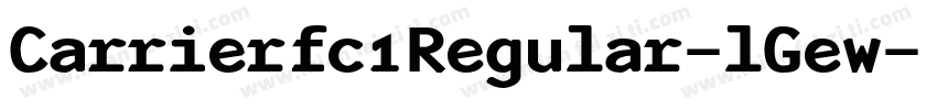 Carrierfc1Regular-lGew字体转换