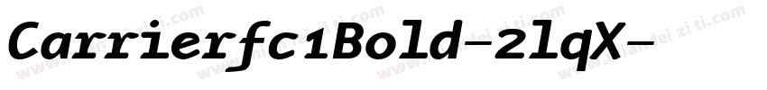 Carrierfc1Bold-2lqX字体转换
