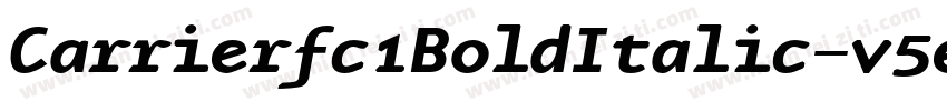 Carrierfc1BoldItalic-v5eL字体转换