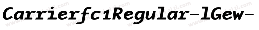 Carrierfc1Regular-lGew字体转换
