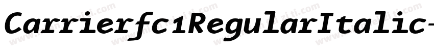 Carrierfc1RegularItalic-nG5O字体转换