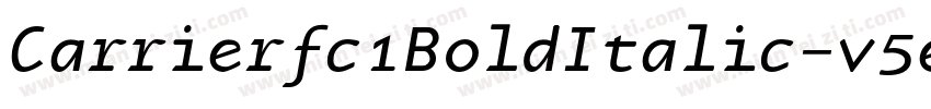 Carrierfc1BoldItalic-v5eL字体转换