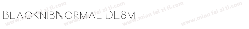 BlacknibNormal-DL8m字体转换