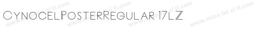 CynocelPosterRegular-17lZ字体转换