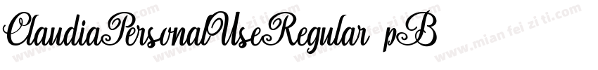 ClaudiaPersonalUseRegular-1pB2字体转换