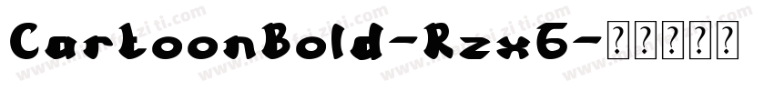 CartoonBold-Rzx6字体转换