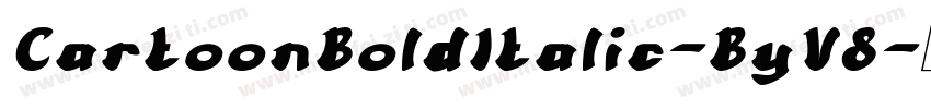 CartoonBoldItalic-ByV8字体转换