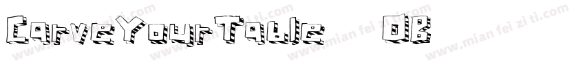 CarveYourTable-56OB字体转换