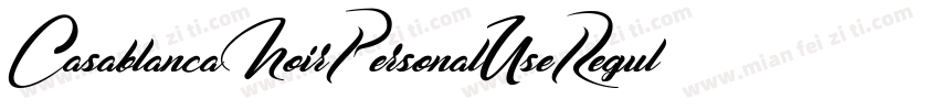 CasablancaNoirPersonalUseRegular-KR87字体转换