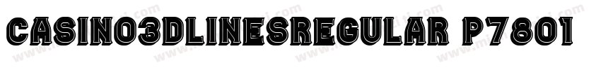 Casino3DLinesRegular-p7801字体转换