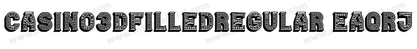 Casino3DFilledRegular-EaqRj字体转换