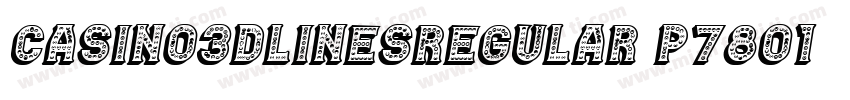 Casino3DLinesRegular-p7801字体转换