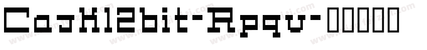 Cask12bit-Rpqv字体转换