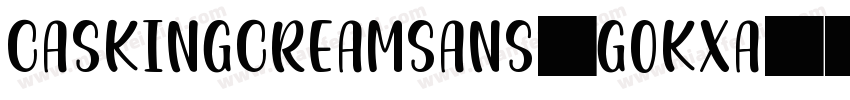 CaskingCreamSans-GOKxA字体转换