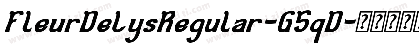 FleurDeLysRegular-G5qD字体转换