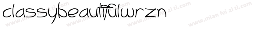 ClassyBeautiful-wrZn字体转换