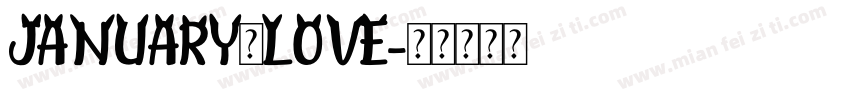 JANUARY_LOVE字体转换
