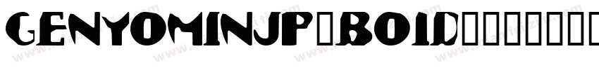 genyominjp-bo1d字体字体转换