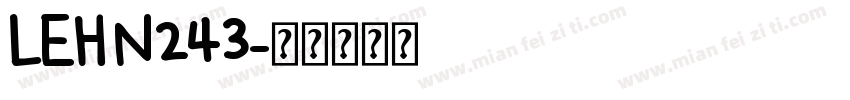 LEHN243字体转换