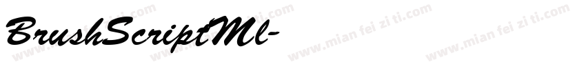BrushScriptMl字体转换