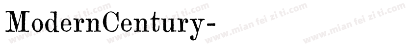 ModernCentury字体转换