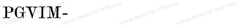 PGVIM字体转换