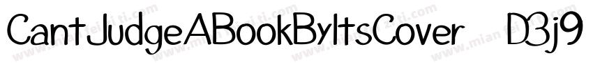 CantJudgeABookByItsCover-D3j9字体转换