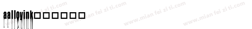 aalloyink字体转换