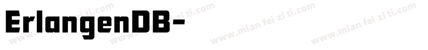 ErlangenDB字体转换