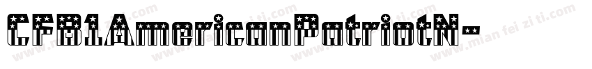 CFB1AmericanPatriotN字体转换